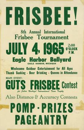 First Frisbee poster.