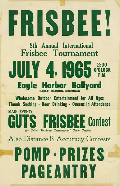 First Frisbee poster.